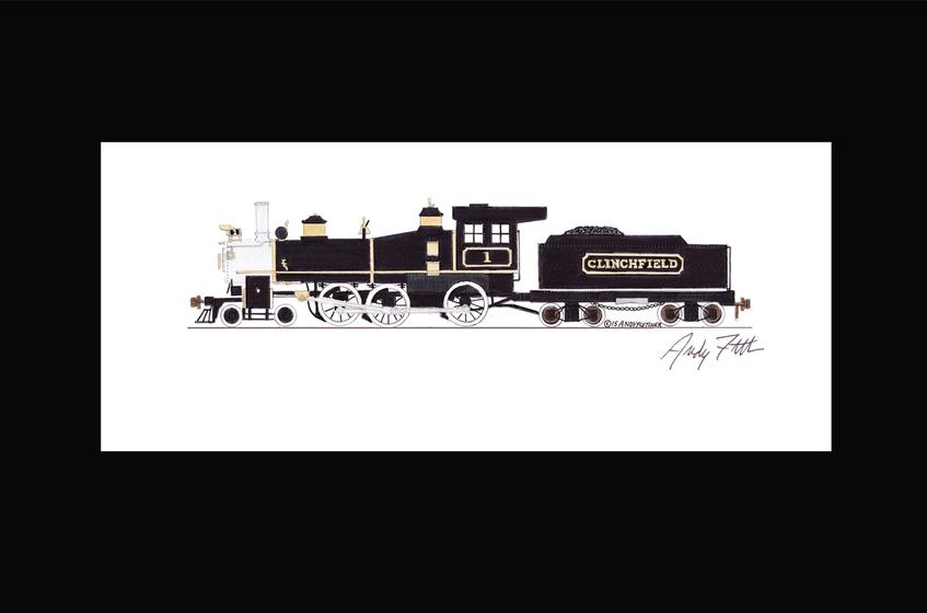 Clinchfield Locomotives 11"x17" Poster by Andy Fletcher signed 