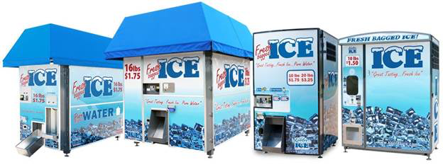 Hydration Pro Ice and Water Dispensing Machine - Kooler Ice Vending Machines  - Ice Vending Machine Business Opportunity!