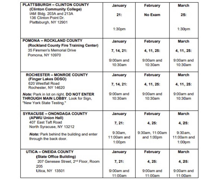 New York State Updated 2024 Notary Public Exam Schedules Plattsburgh, Pomona, Rochester, Syracuse, Utica