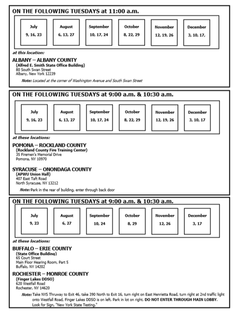 NY Notary Exam Schedule Prep