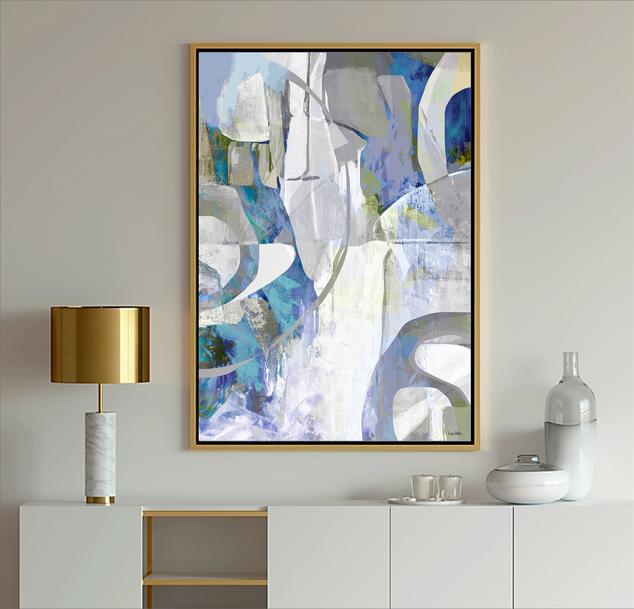 Blue and White Abstract Art, #abstrract art, #blue art