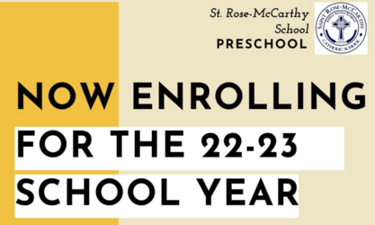 Enroll in Catholic Preschool
