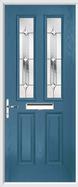 2 Panel 2 Square Composite Door regal diamond glass