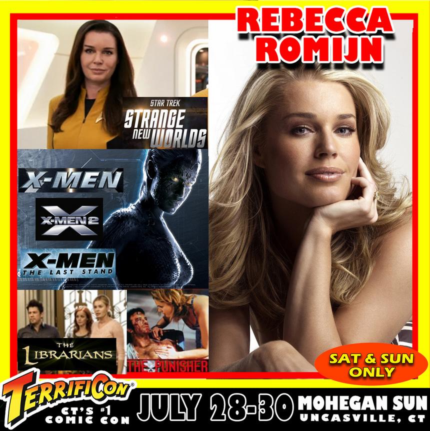 Rebecca Romjin terrificon CONNECTICUT'S NUMBER ONE COMIC CON