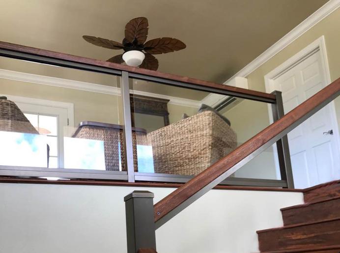 glass railing Hawaii, glass railing Honolulu, glass railing for deck Hawaii, Aluminum Glass Railing, Glass Rail System