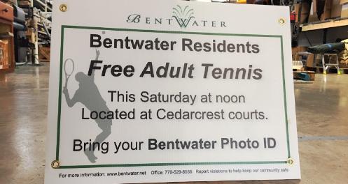 temporary and disposable signage