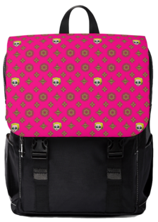 'Malien Monroe' POP ART Unisex Casual Shoulder Backpack in Pink