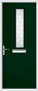 1 Square Composite Door bubbles glass