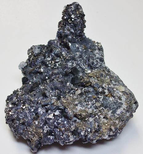 Boulangerite, Galena & Sphalerite crystals - Trepca complex, Kosovo
