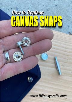 How to easily repair canvas snaps