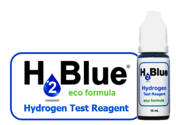 H2Blue Eco Bottle and Logo