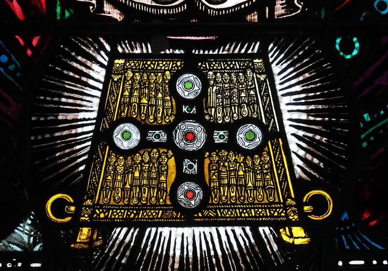 Boher Church. Harry Clarke stained glass windows.