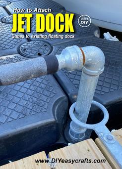 How to attach Jetdock cubes to existing wood floating dock