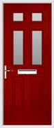 2 Panel 4 Square Composite Door obscure glass