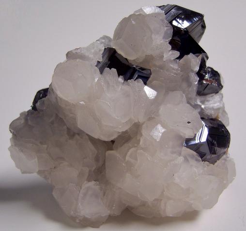 fluorescent CALCITE, SPHALERITE, PYRITE, Trepča Stan Terg Mine (Stari Trg Mine; Trepča Mine; Stan Trg Mine), Trepča complex, Trepča valley, Kosovska Mitrovica, District of Kosovska Mitrovica, Kosovo