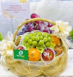 Giỏ hoa quả nhập khẩu Hà Nội tháng 12
