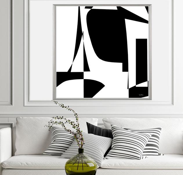 Black and white art, #abstract art