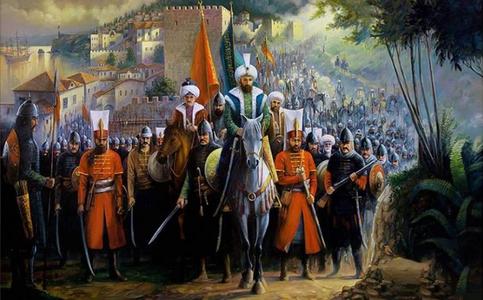 Ottoman Army on march for conquest