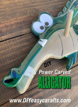 DIY Alligator towel rack