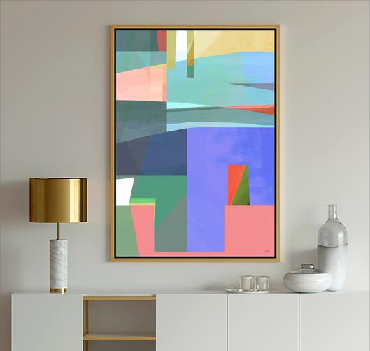 Geometric Art, #abstract art, #geometric, #blue art, #wallart, #design, #dubois art, #modern Art