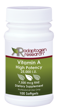 Adaptogen Research, Vitamin A - High Potency - 100 Softgel - Adaptogen Research