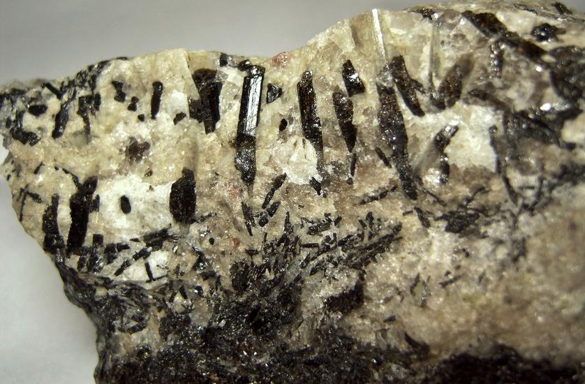 Dravite, Fluor-Dravite Tourmaline, pink Garnet, Emerald Beryl, muscovite, Quartz,Crabtree Mine (Big Crabtree Emerald Mine), Spruce Pine, Spruce Pine District, Mitchell County, North Carolina, USA