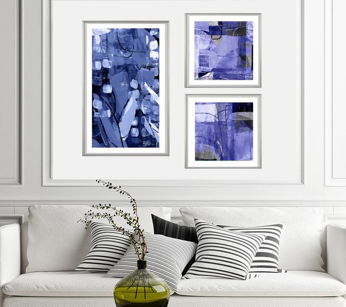 Blue & White Art, #Abstract Art