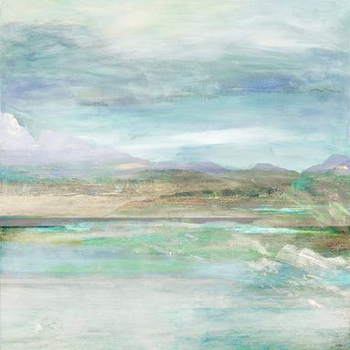 #landscape art, #Dubois Art, #blue art, #coastal art, #abstract art, #geometric, #blue art, #wallart, #mountains, #water, #dubois art, #modern Art