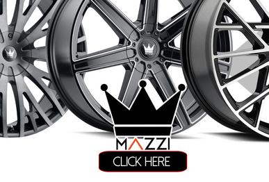 Shop Mazzi custom car rims wheels near me in Ohio. Youngstown rims and tires for sale. Beachwood Ohio custom wheels and tires for sale. Chagrin Falls rim shop.in Black wheels for sale in Avon Lake Ohio.