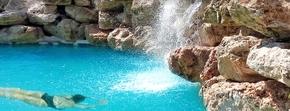 Natural Pool with Waterfall