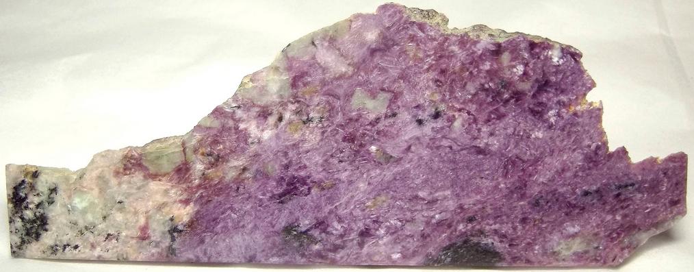 CHAROITE, AEGIRINE Acmite, PECTOLITE, TINAKSITE, STEACYITE - Murunskii Massif, Chara and Tokko Rivers Confluence, Aldan Shield, Sakha Republic (Saha Republic; Yakutia), Eastern-Siberian Region, Russia - type locality