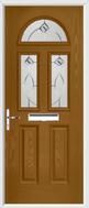 2 panel 2 square composite door fusion art glass