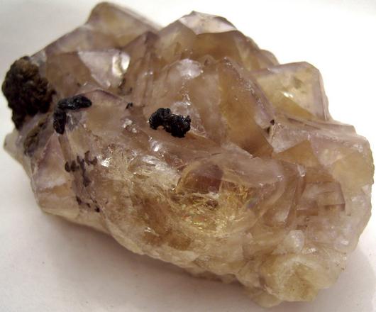 fluorescent FLUORITE, SIDERITE - Hilton Mine, Scordale, Hilton (Murton), Escarpment District, Eden, North Pennines, South Eastern Region (Westmorland), Cumbria, England, United Kingdom