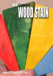 DIY Colored Wood Stain