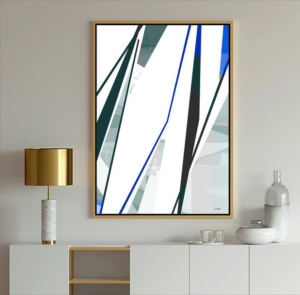 Blue & White Art, #Abstract Art, #blue art