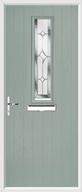 1 Square Composite Door regal sapphire glass