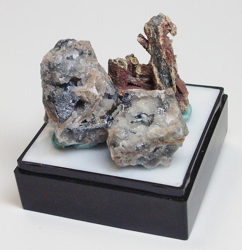 Stibnite & Stibiconite crystals Pereta Mine, Tuscany, Italy