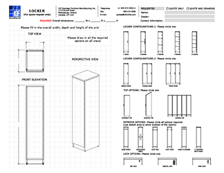 Lockers Sketch Sheet