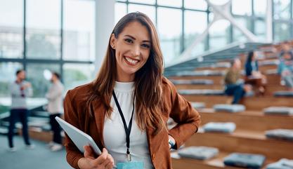 Image of a meeting attendee