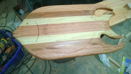 DIY Fish Shaped Butchers Block Nautical Cutting Board 1 