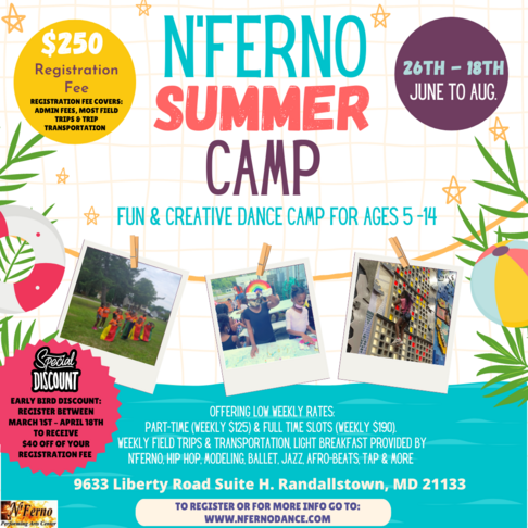 Dance Summer Camp in Baltimore County, Randallstown & Owning Mills MD