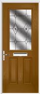 2 Panel 1 Square Composite Door fusion glass