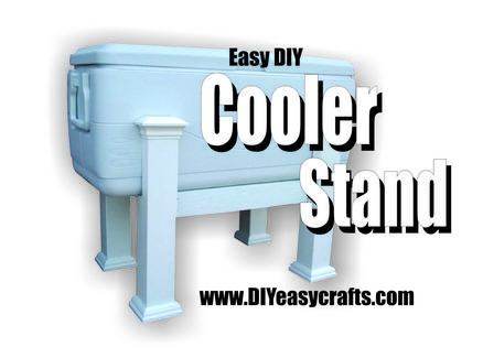 How to make a PVC Cooler Stand. Great for outdoor parties. www.DIYeasycrafts.com