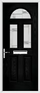 2 Panel 2 Square 1 Arch Composite Door regal corenet glass