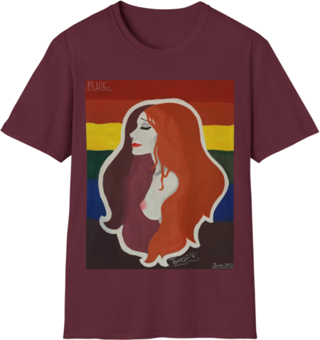 "PRIDE" by Jordan (Joey) Watts. Unisex Softstyle T-Shirt