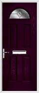 4 Panel 1 Arch Composite Door fusion glass