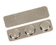 3-post silver magnet finding for backs of name badges - included with name badge