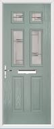 2 Panel 4 Square Composite Door regal corenet glass