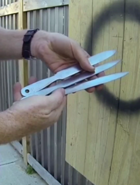 DIY Throwing Knife Set made from files. www.DIYeasycrafts.com