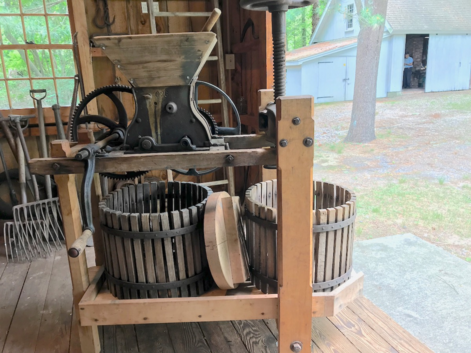 Waterford Historical Society's antique cider press